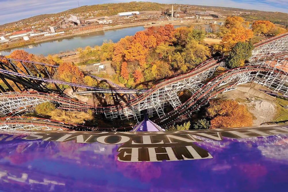 Phantoms Revenge Kennywood View Aerial
