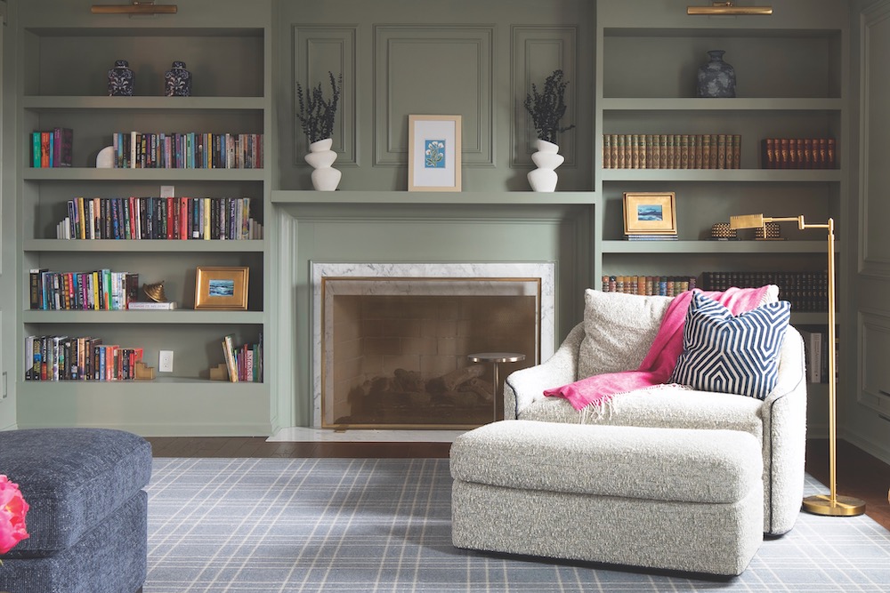 Blue And Blanc Party House Print 1